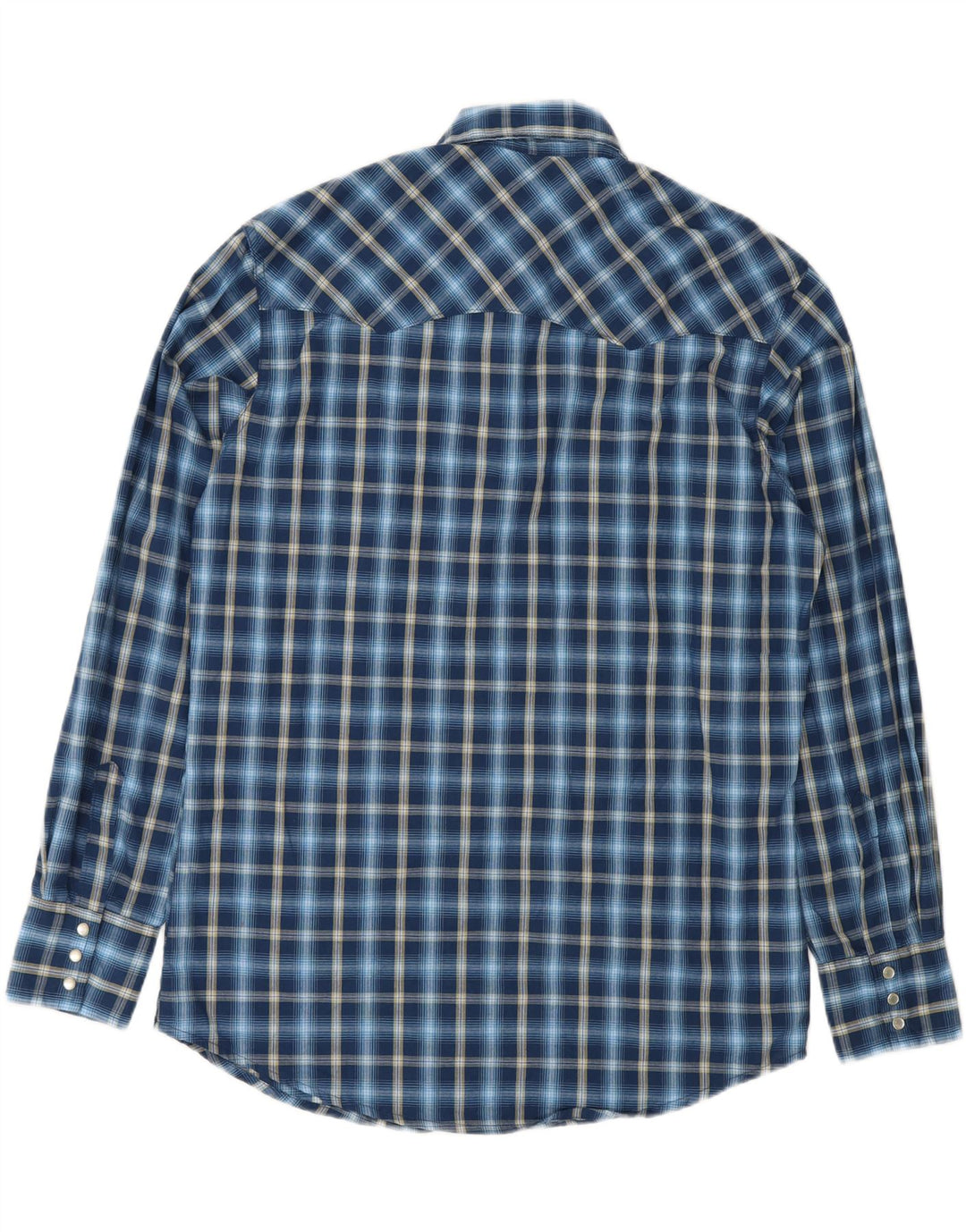 Koszula flanelowa męska Wrangler, bawełniana, w średnią granatową kratkę
