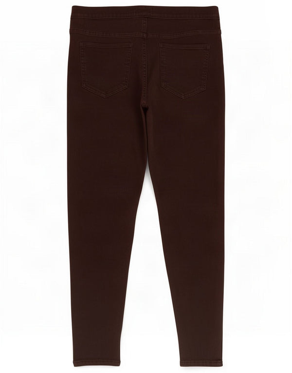 Marks & Spencer Damskie dżinsy Jegging UK 14 Large W32 L26 Brązowa bawełna