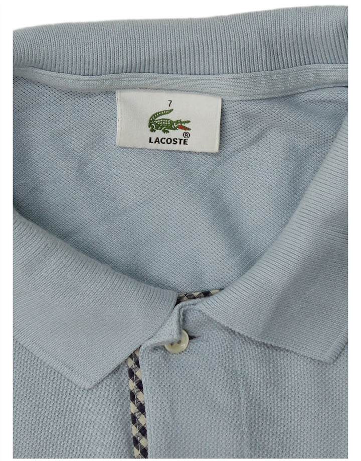 Męska koszulka polo Lacoste, rozmiar 7, 2XL, niebieska, bawełniana