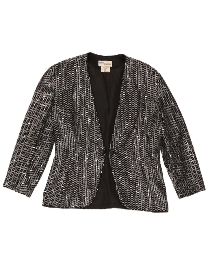 Damska marynarka Bruce Oldfield UK 12 Medium Silver