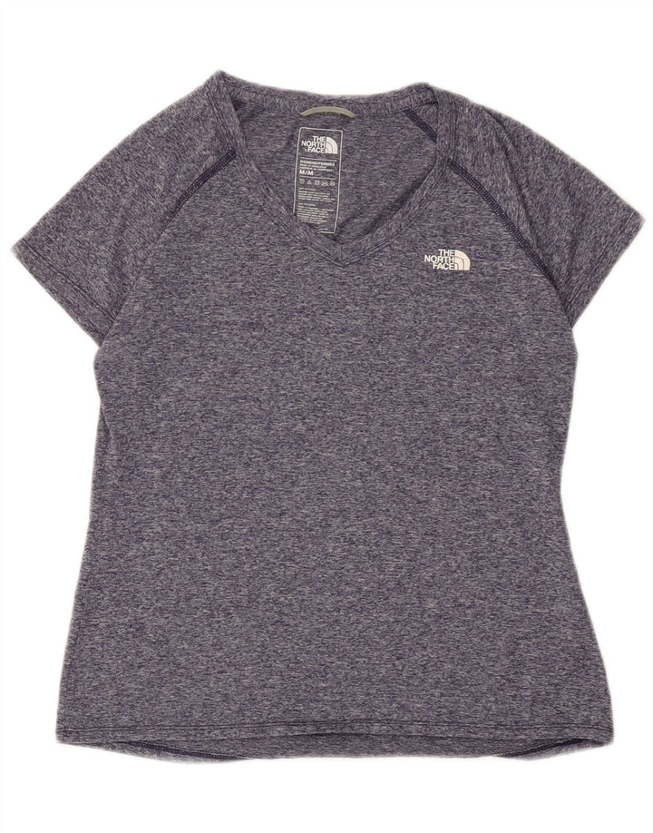 T-shirt damski The North Face UK 12, średni granatowy, nakrapiany poliester