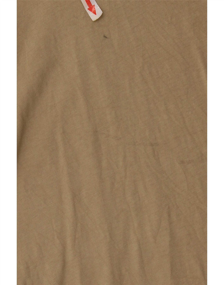 T-shirt męski Nike Top, średnio beżowy, bawełniany