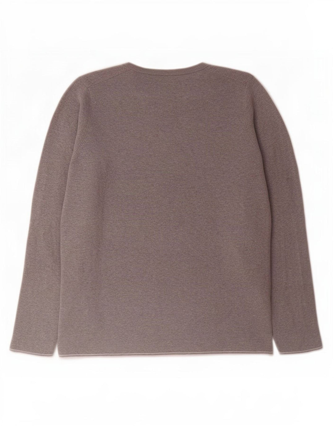 Męski sweter z okrągłym dekoltem Massimo Dutti, średnioszary, bawełniany