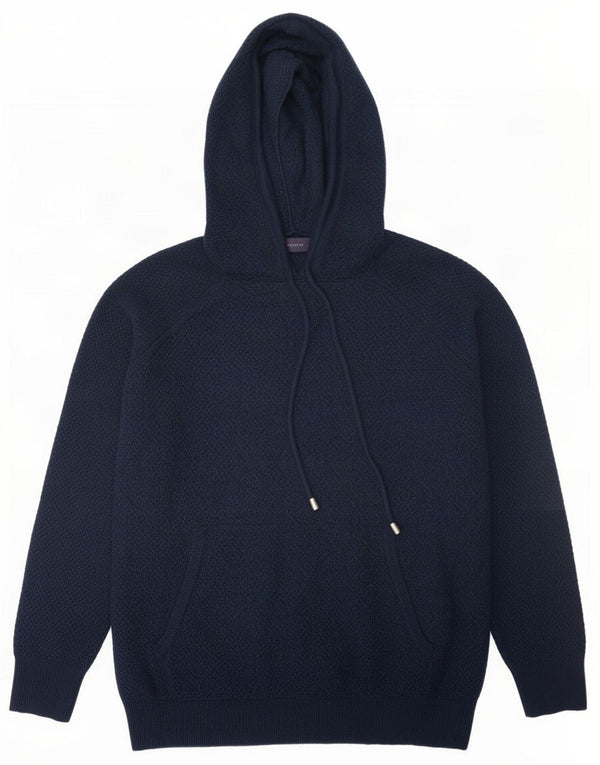 Damski sweter z kapturem Marks & Spencer UK 14, średni granatowy, wiskoza