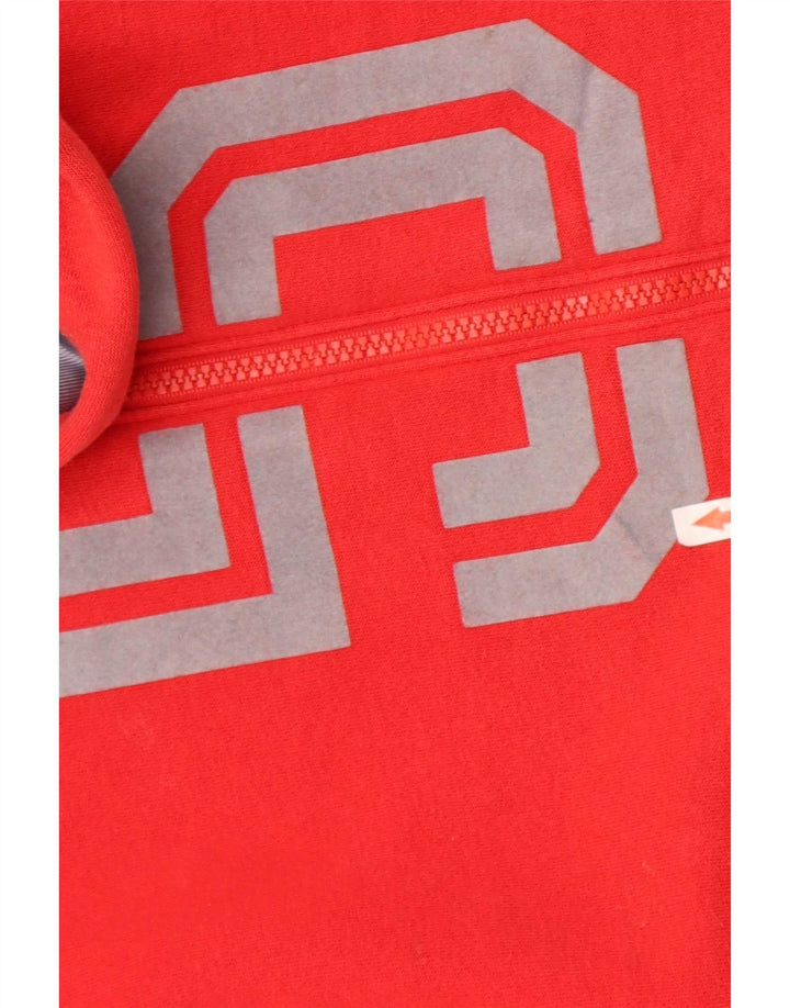 Męski sweter z kapturem i zamkiem błyskawicznym Nike, bawełniany, w kolorze średniej czerwieni