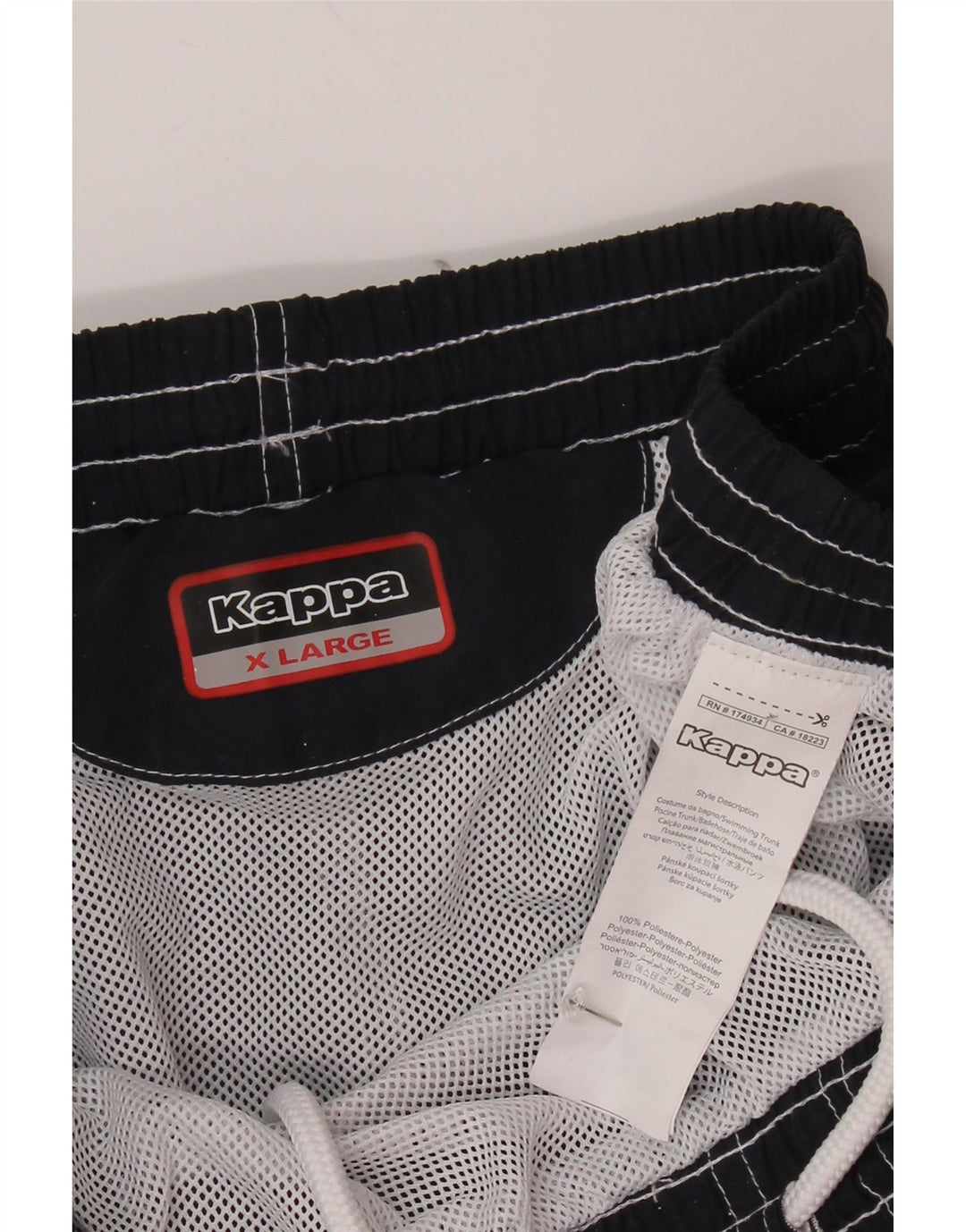 Męskie spodenki kąpielowe KAPPA XL granatowe, poliestrowe