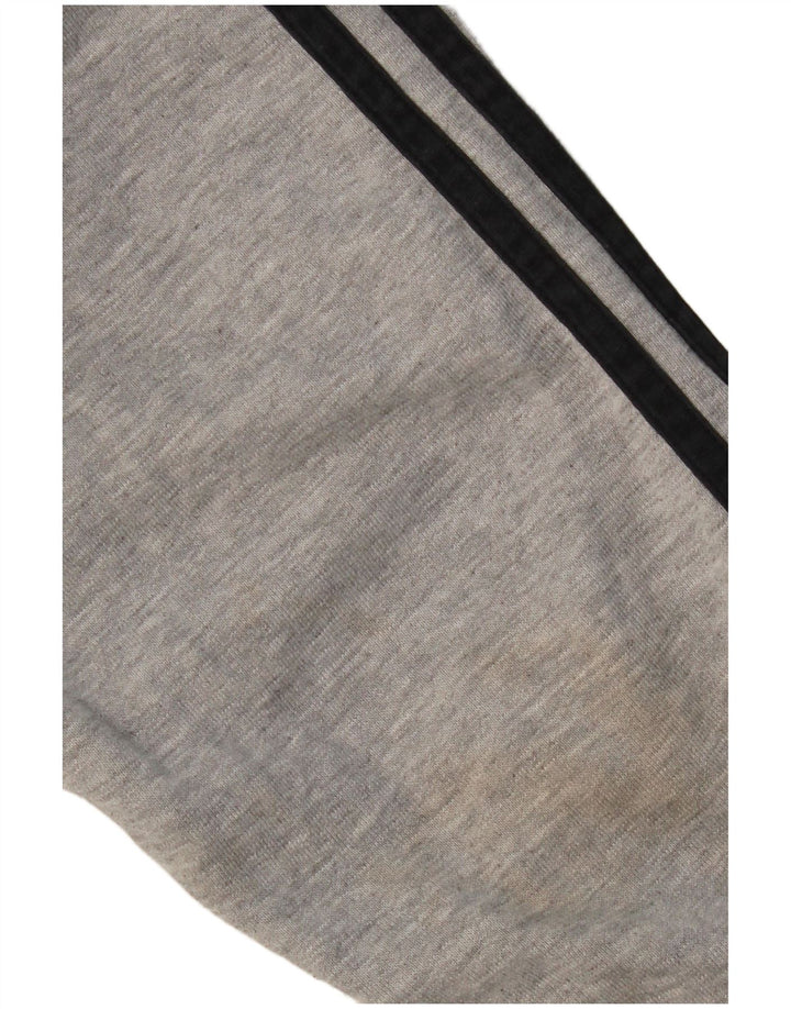 Adidas Męski sweter z kapturem i zamkiem XL, szary, bawełniany