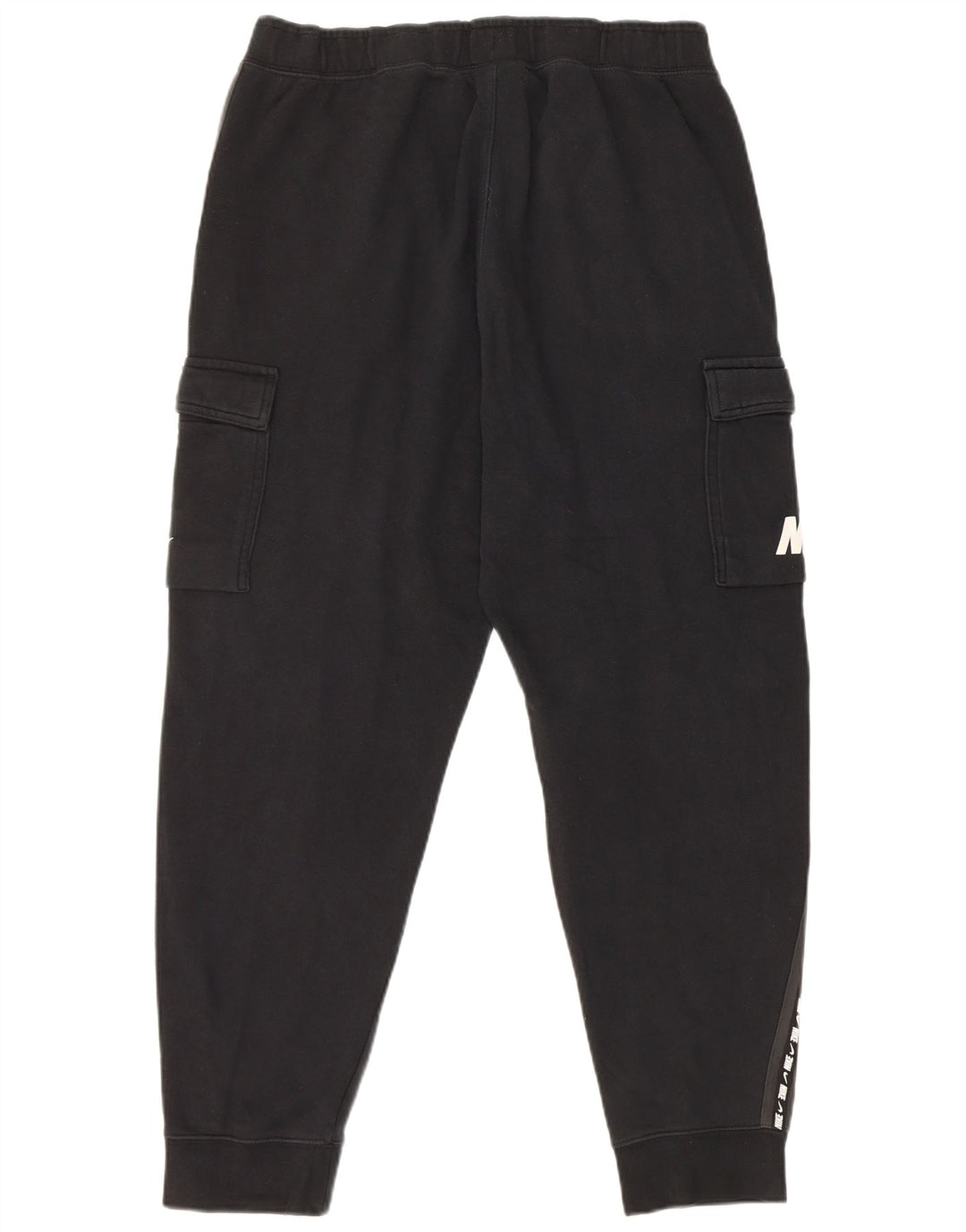 Męskie spodnie dresowe Nike Graphic Cargo Joggers, średnia czarna bawełna