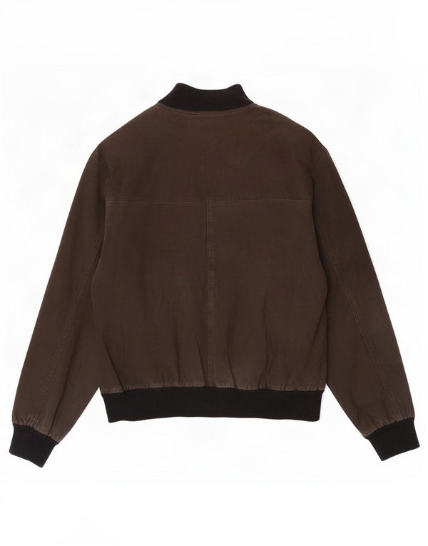 Vintage męska zamszowa kurtka bomber UK 40 Large Khaki