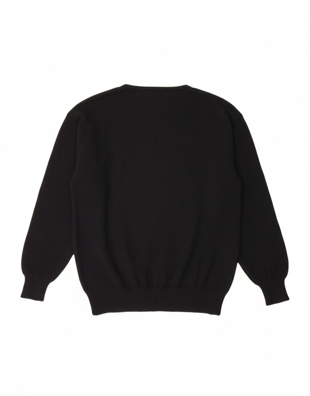 VINTAGE Womens Crew Neck Jumper Sweater Size 40/42 Medium Black