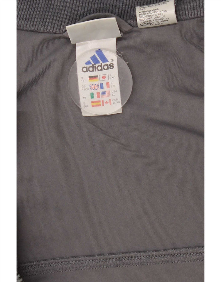 Adidas Męska bluza dresowa UK 48/50 XL Szary poliester