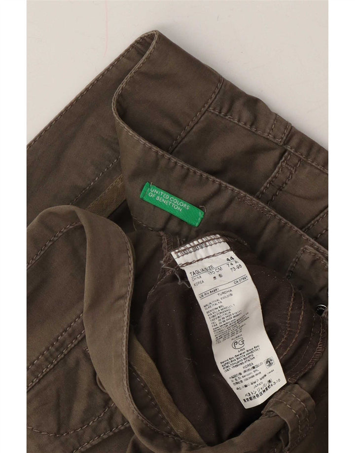 Damskie spodenki codzienne Benetton IT 44 Medium W30, bawełna khaki