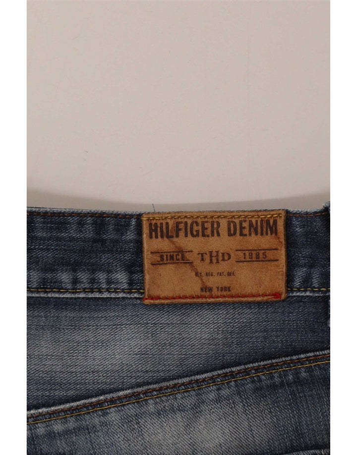 Męskie proste dżinsy Tommy Hilfiger W34 L32 niebieskie