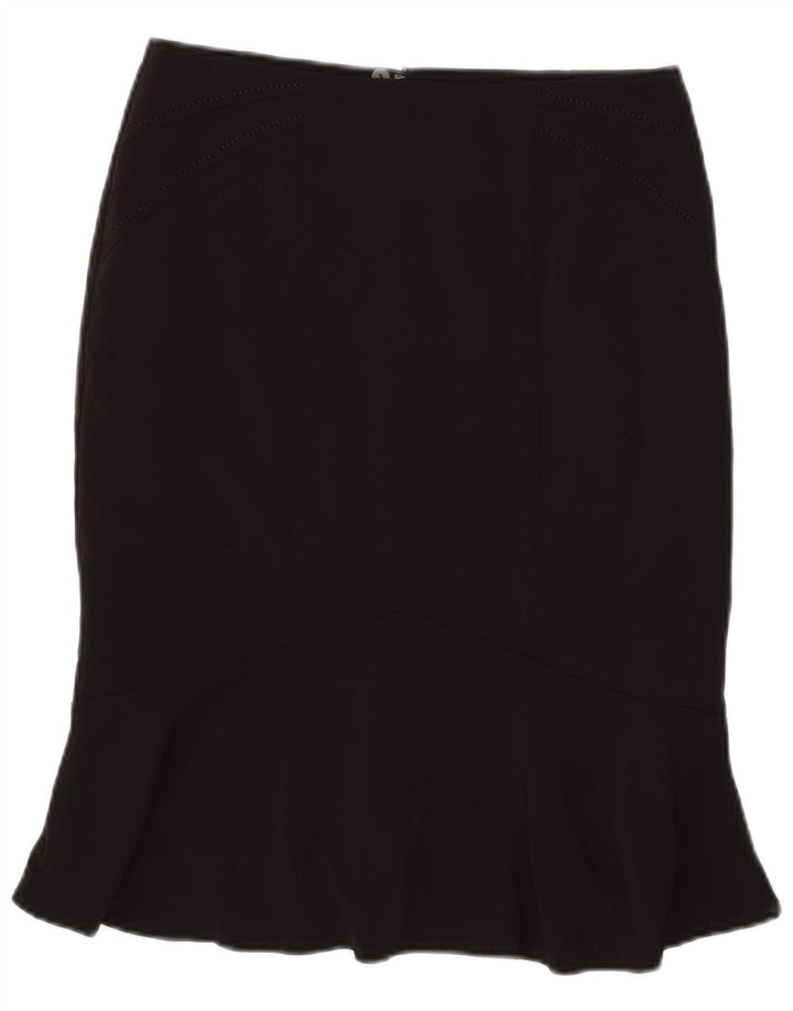 Marks & Spencer Damska spódnica typu Trumpet UK 10 Small W29 Czarny poliester