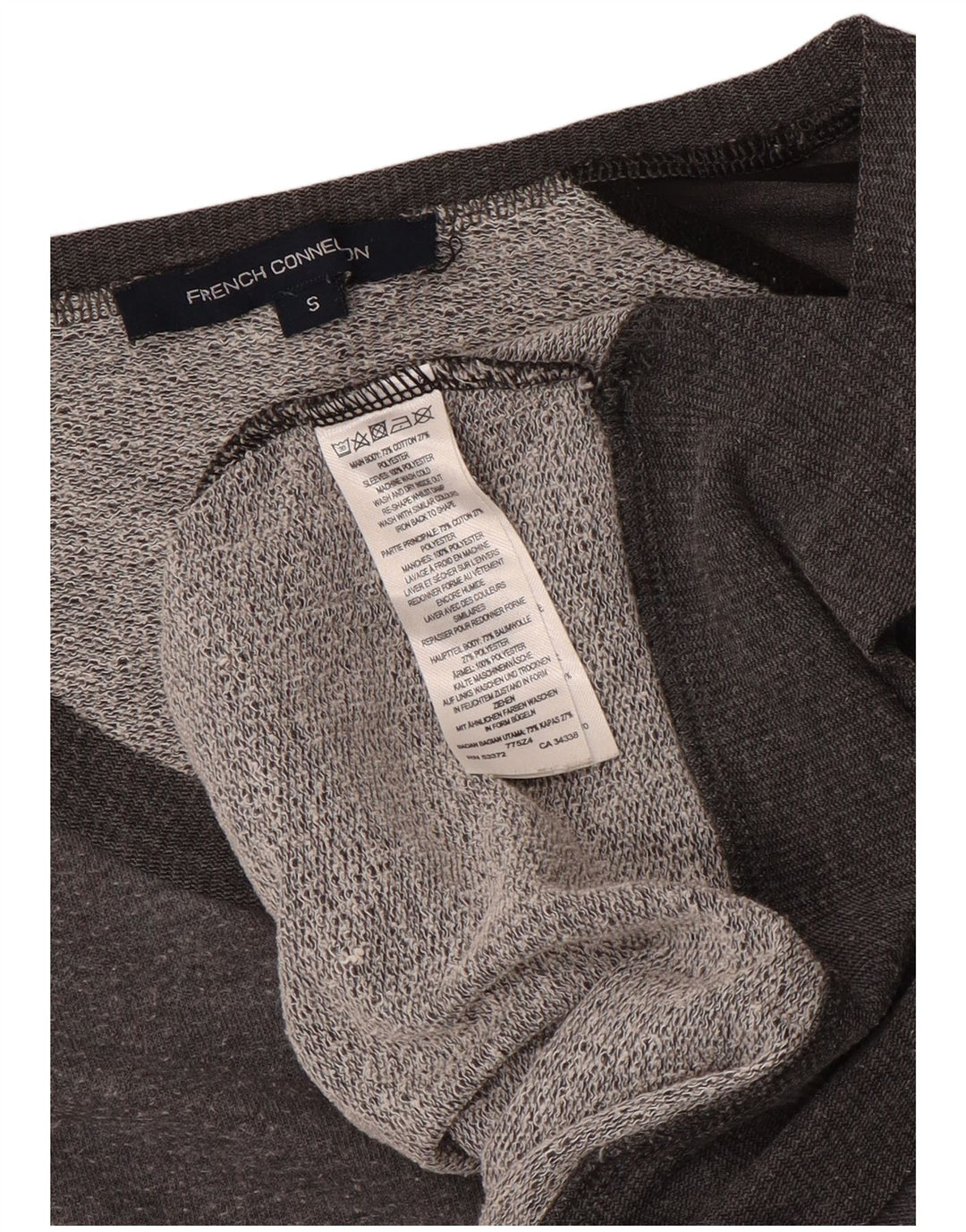 Damska bluza z rękawem 3/4 French Connection UK 10, mała, szara