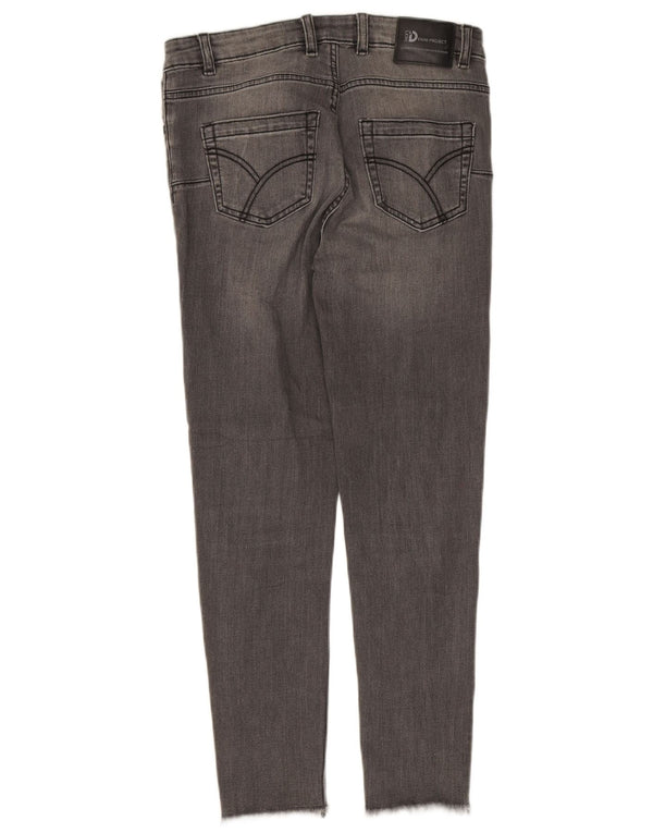 Damskie jeansy Crop Skinny firmy Dack IT 46 Large W30 L25 Szara bawełna