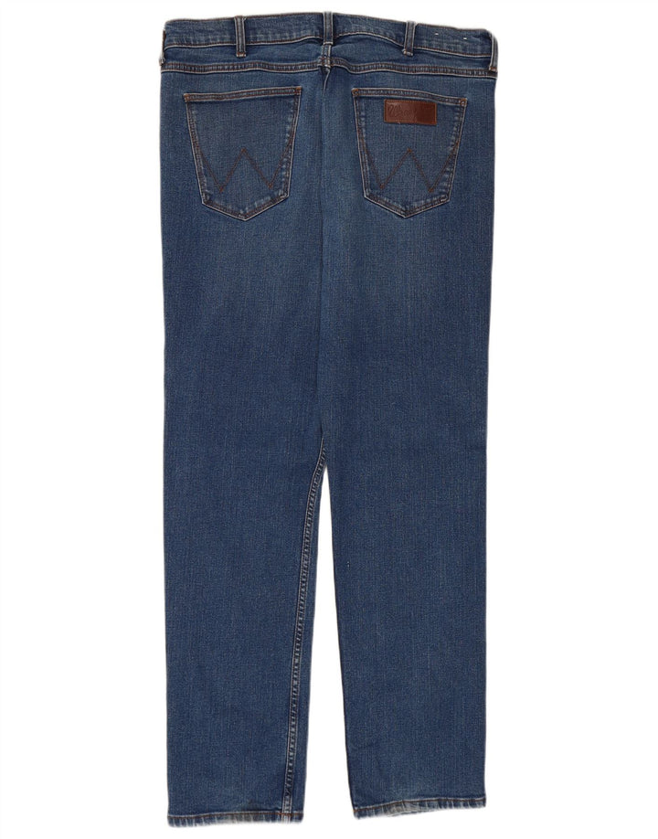 WRANGLER Męskie jeansy Greensboro Slim W36 L32 Niebieskie bawełniane