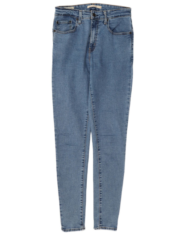 Damskie jeansy Levi's 721 z wysokim stanem W28 L30 Niebieska bawełna