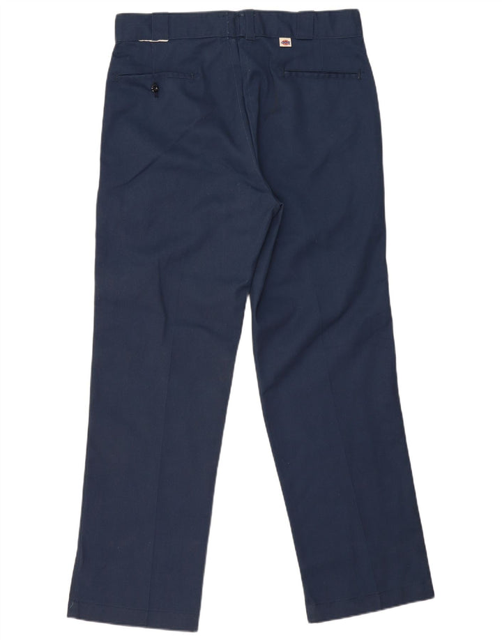 Męskie proste spodnie chino Dickies W34 L31 granatowy poliester