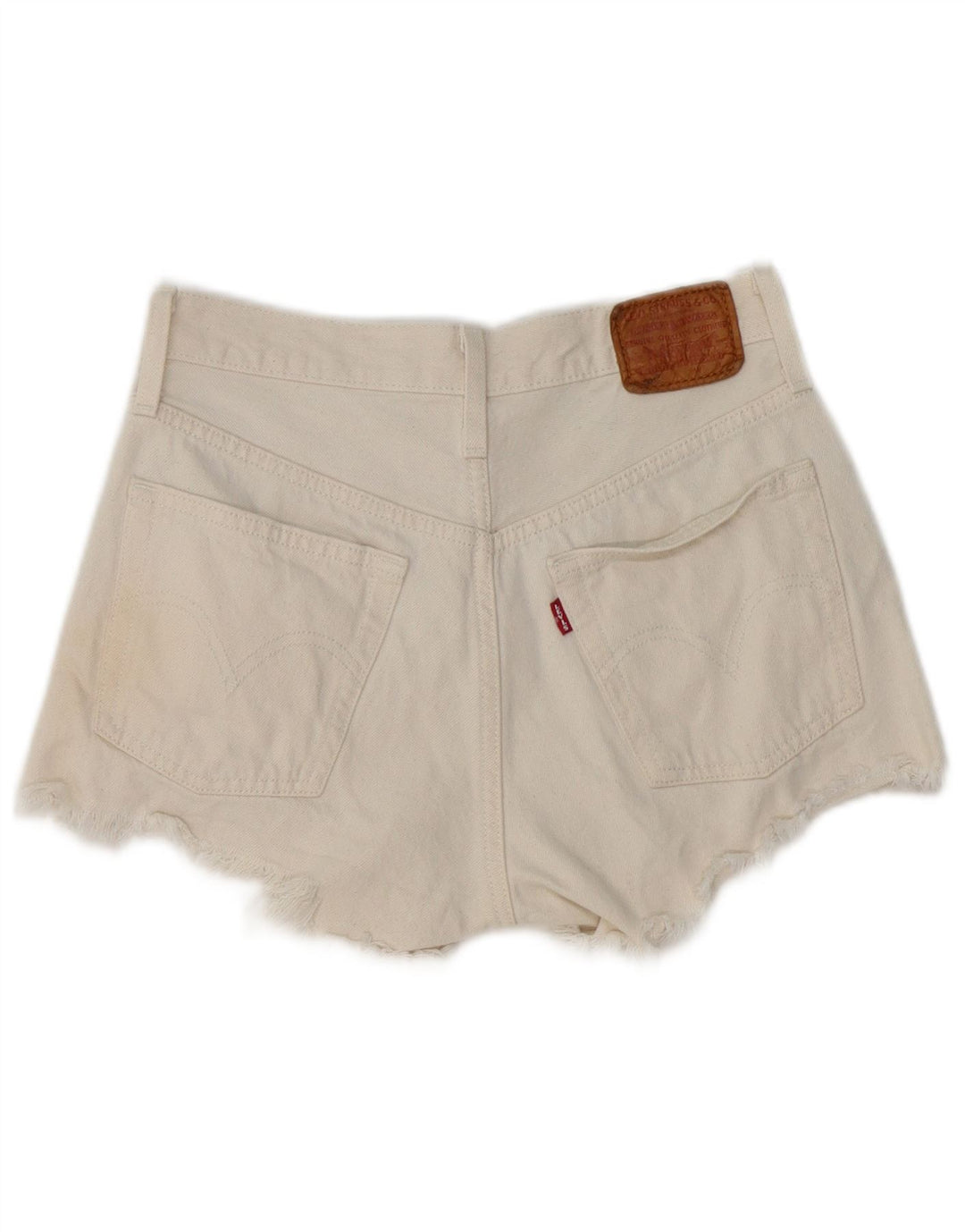 Damskie spodenki jeansowe Levi's w trudnej sytuacji W25 XS, biała bawełna