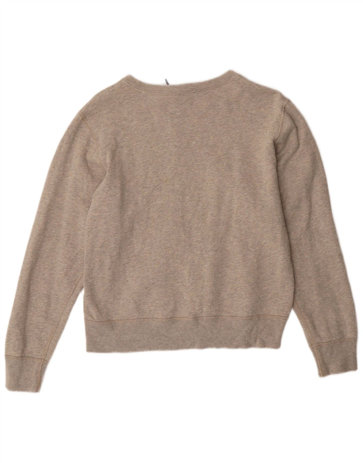 Damska bluza POLO RALPH LAUREN z grafiką, UK 16, duża, szara bawełna