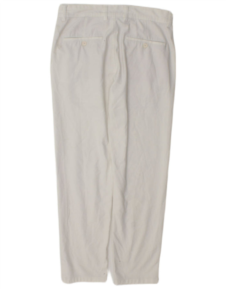 Męskie spodnie chino Zara EU 38 Small W30 L28 Biały poliester