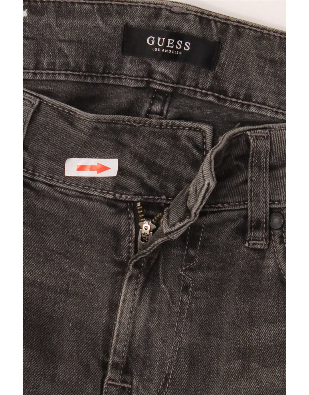 Jeansy Guess Męskie Anioły W30 L32 Szare Bawełniane