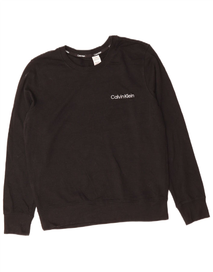 Damski sweter CALVIN KLEIN UK 14, średni czarny, bawełniany