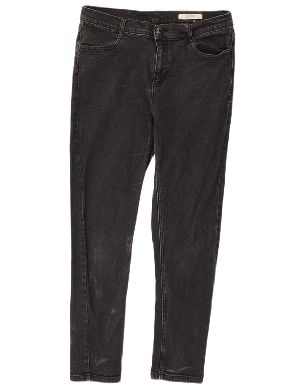 Marks & Spencer Damskie Skinny Jeans UK 12 Medium W30 L26 Czarna bawełna