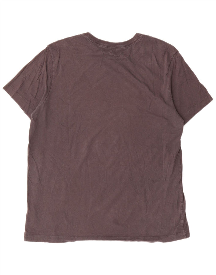 Męski T-shirt z grafiką Nike, duży, szary, bawełniany