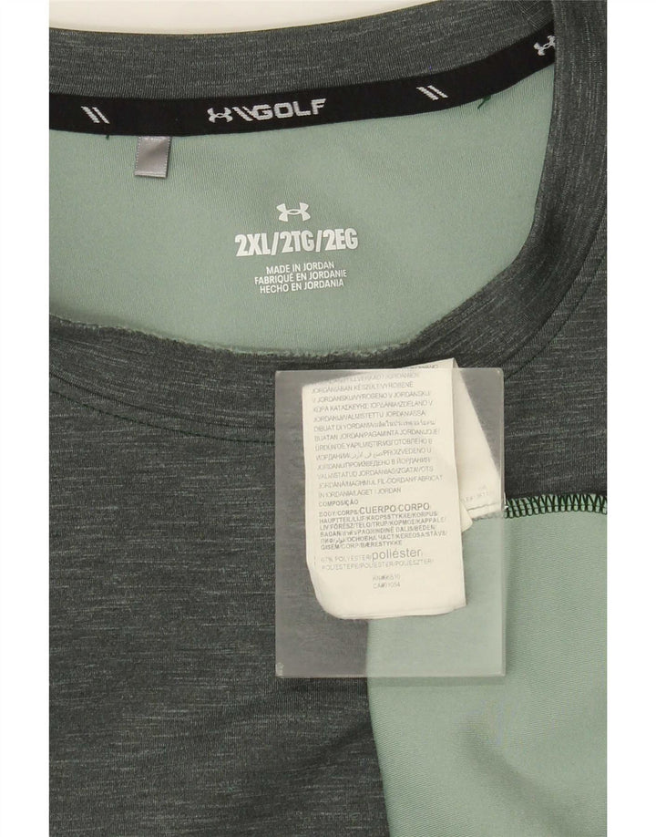 Męski sweter męski Under Armour XL, zielony, nakrapiany poliester