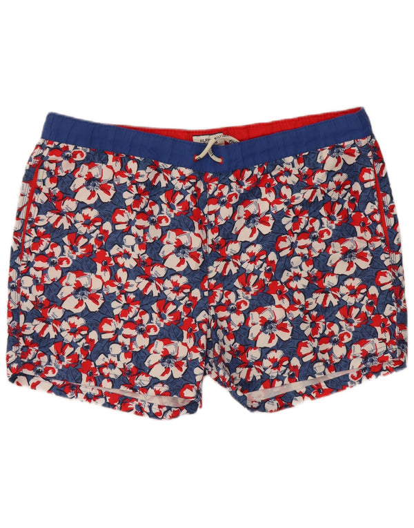 Męskie spodenki kąpielowe Tommy Hilfiger XL granatowe w kwiaty