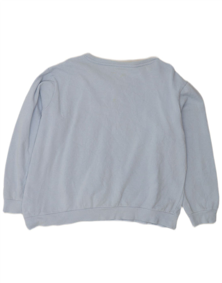 Bluza damska Fila Oversize Crop Graphic Jumper UK 16, duża niebieska