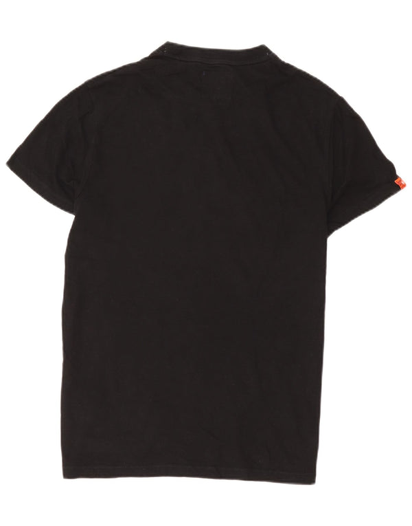 T-shirt męski Superdry, bawełniany, średni czarny
