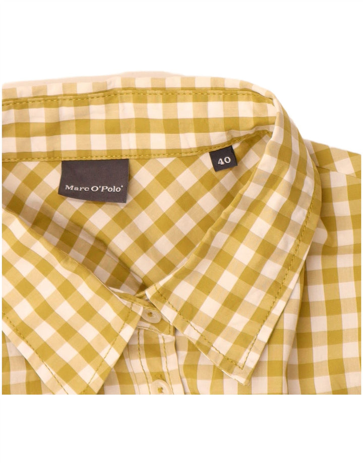 MARC O'POLO Damska koszula oversize IT 40 Small, zielona bawełniana kratka