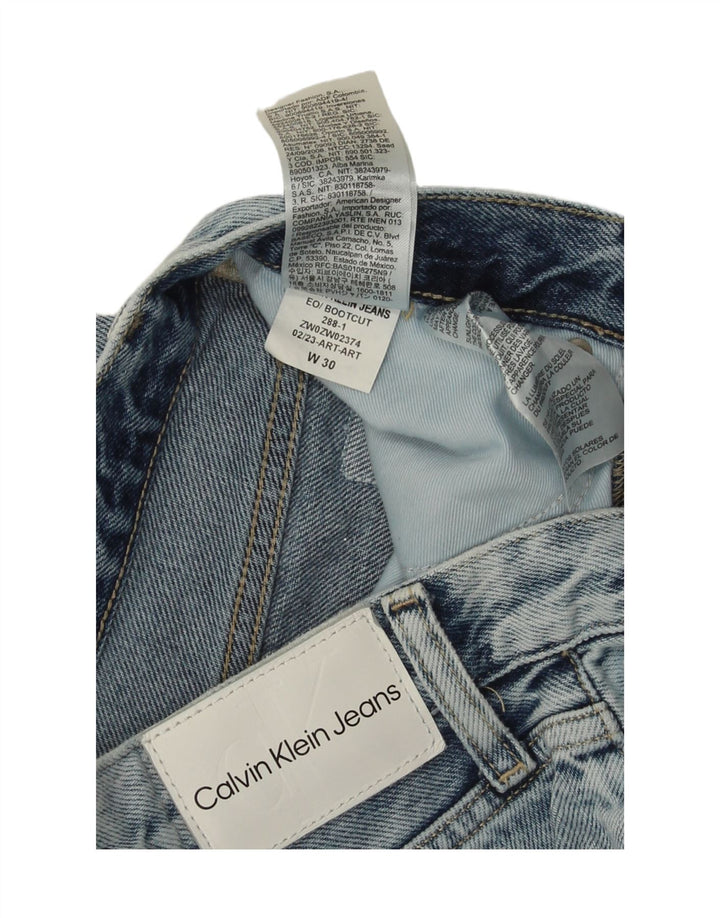 Męskie jeansy Bootcut Calvin Klein W30 L33 Niebieskie, bawełniane
