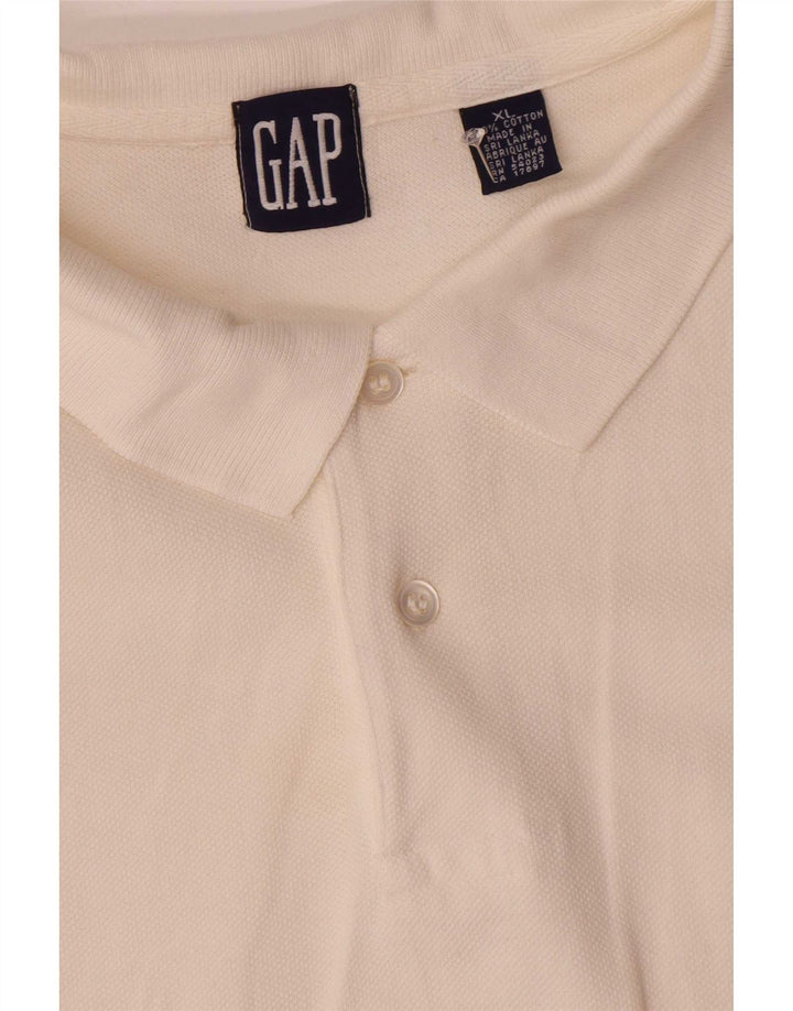Męska koszulka polo Gap XL Biała bawełniana