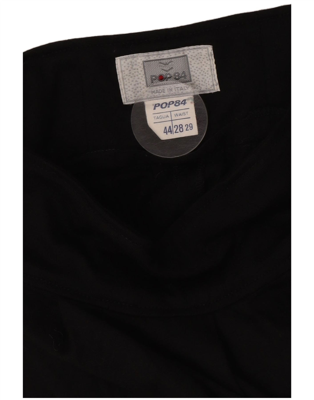POP 84 Damska asymetryczna spódnica IT 44 Medium W28 Czarny akryl