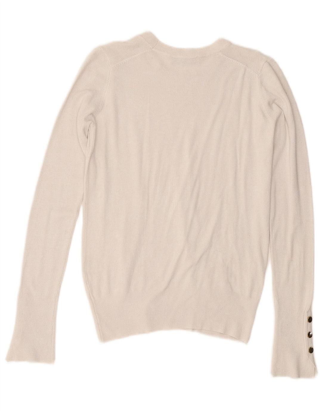 Sweter damski Zara z okrągłym dekoltem UK 10, mały, biały