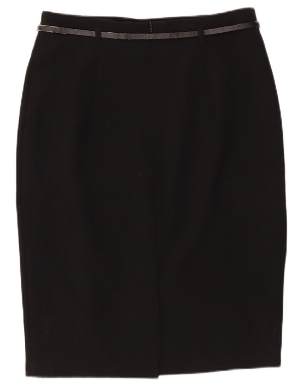 Marks & Spencer Damska spódnica ołówkowa UK 10 Small W28 Czarny poliester