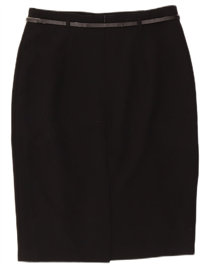 Marks & Spencer Damska spódnica ołówkowa UK 10 Small W28 Czarny poliester