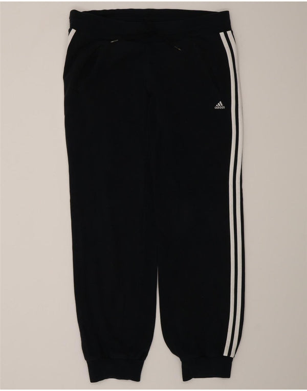 Damskie spodnie dresowe Adidas Joggers UK 12 Średni granatowy bawełniany