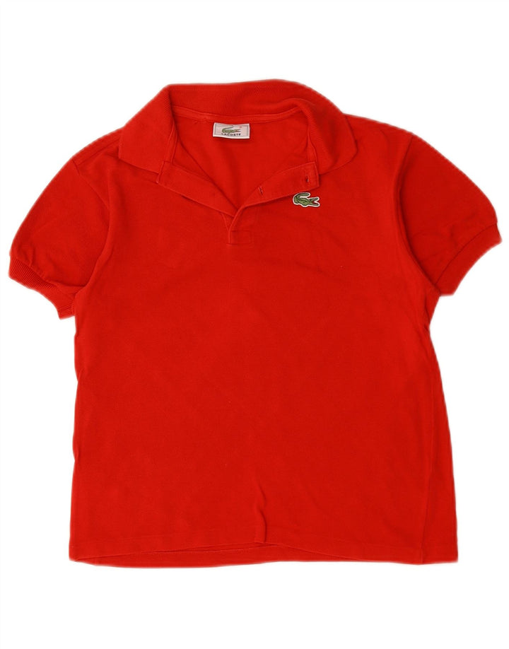Chłopięca koszulka polo Lacoste 9-10 lat, czerwona, bawełniana