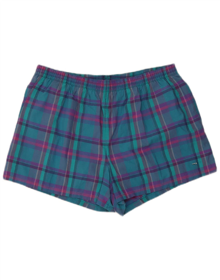 Adidas Męskie spodenki kąpielowe duże W36 L3 w turkusową kratę Retro