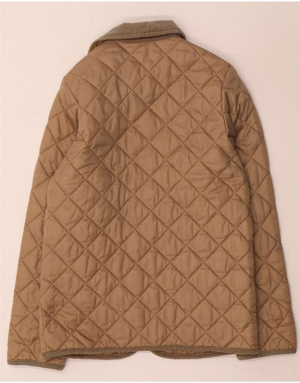 Pikowana kurtka chłopięca Benetton 11-12 lat 2XL beżowy poliamid