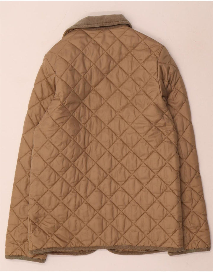 Pikowana kurtka chłopięca Benetton 11-12 lat 2XL beżowy poliamid