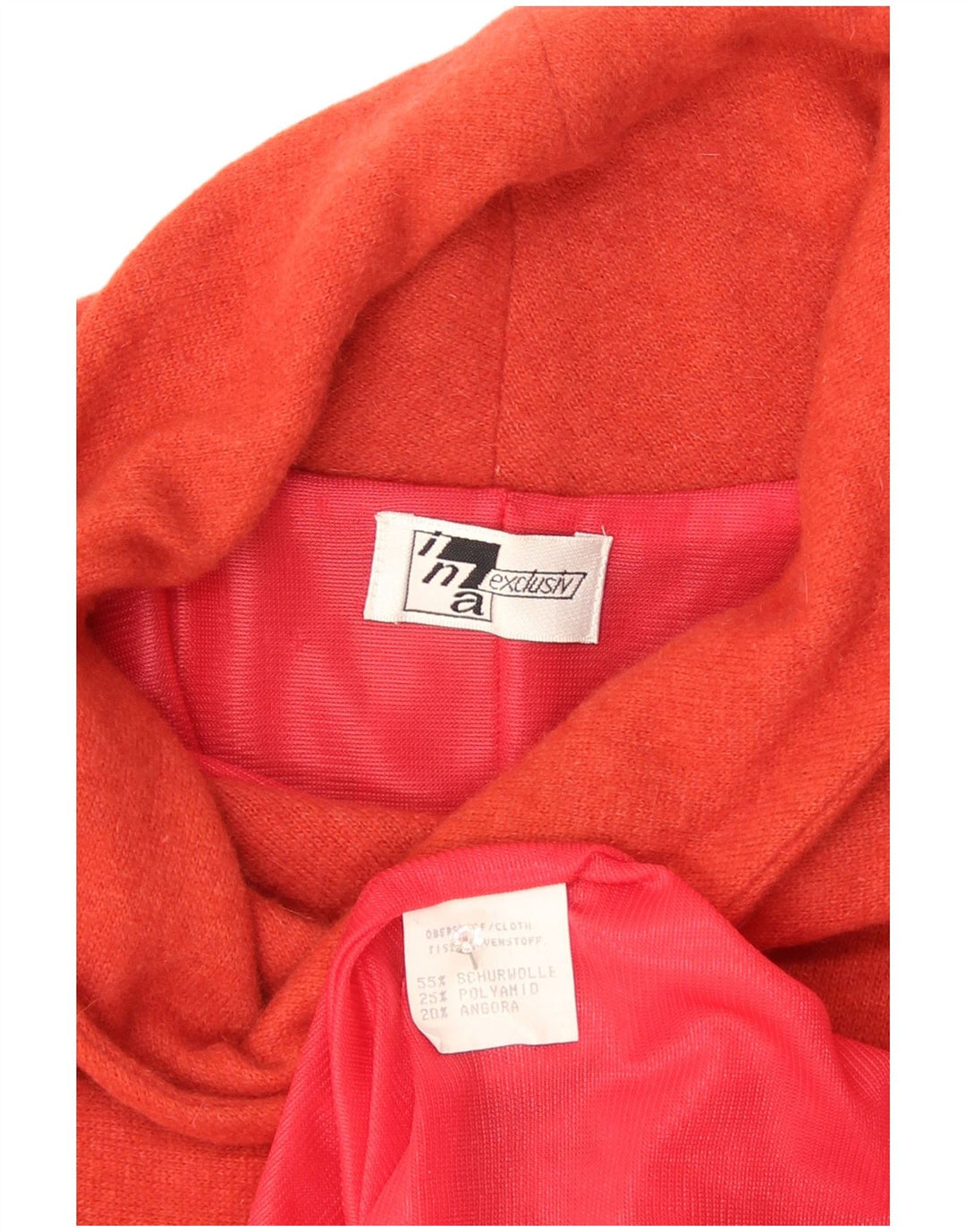 Sukienka damska w stylu vintage, UK 14, średnia, pomarańczowa wełna