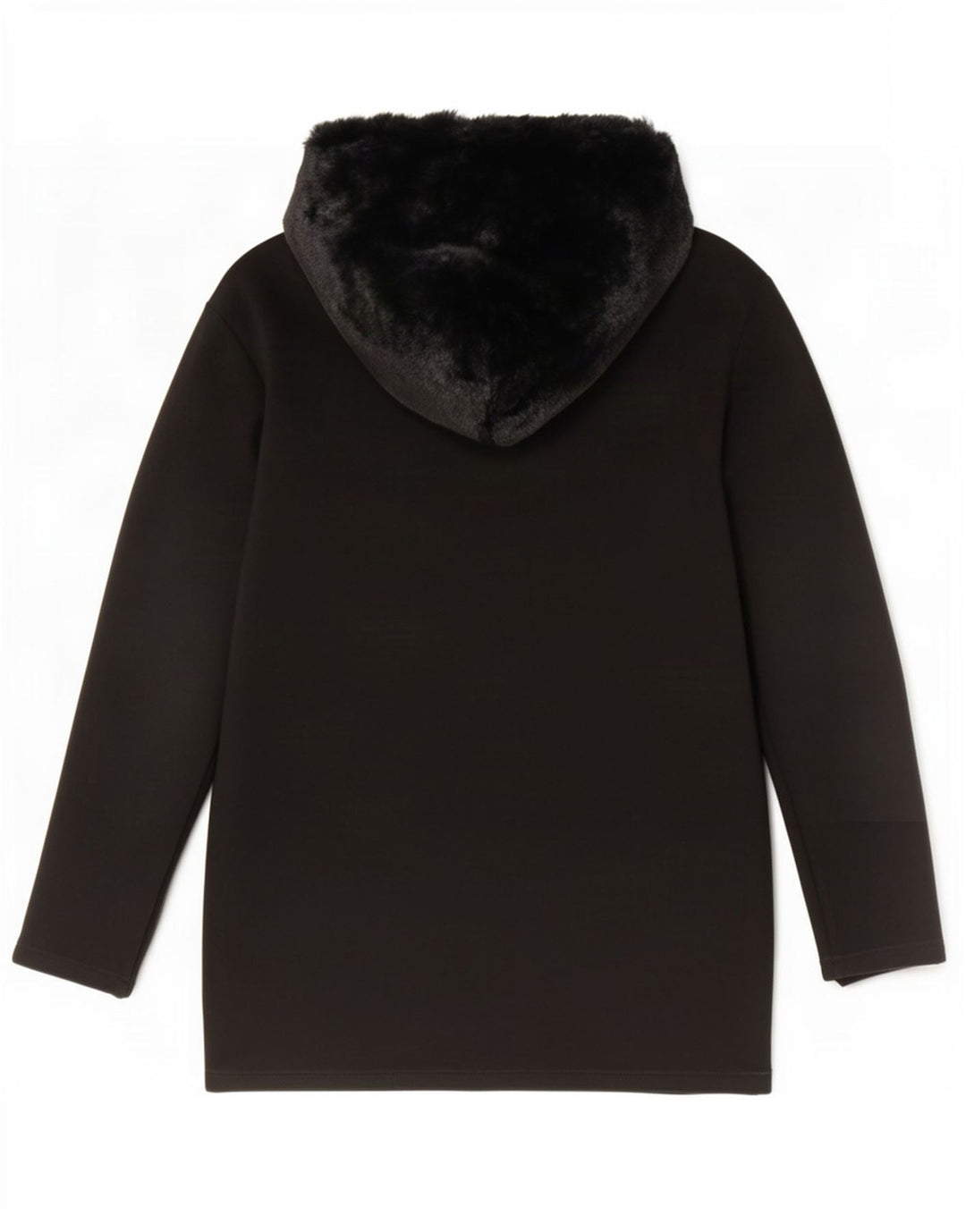 Damski sweter oversize z kapturem i zamkiem błyskawicznym Zara UK 10, mały, czarny poliester