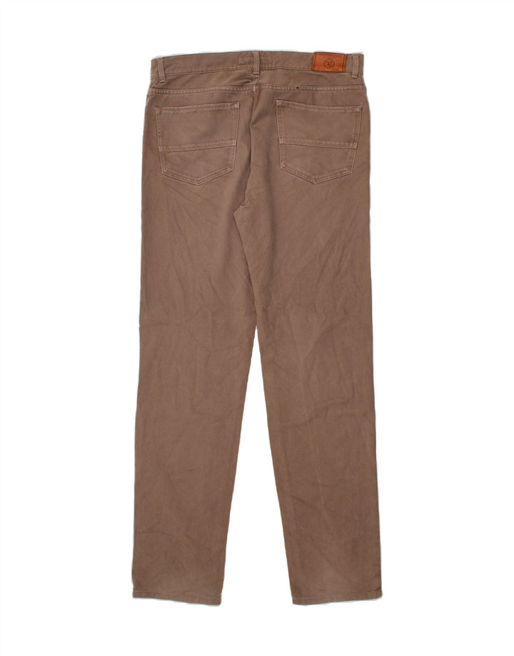 TRUSSARDI Mens Slim Jeans W37 L35 Brown Cotton Vintage Trussardi and Second-Hand Trussardi from Messina Hembry 