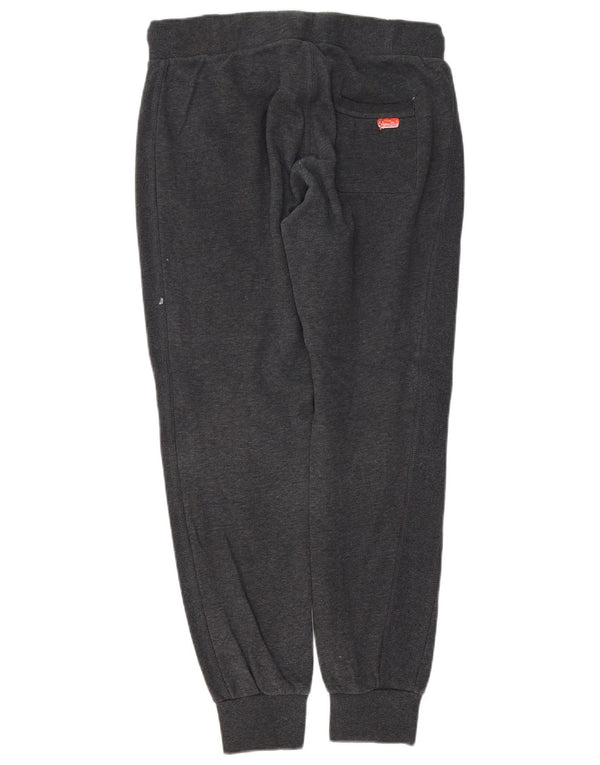 Damskie spodnie dresowe Superdry Slim Fit Joggers UK 14, duże, szare, bawełniane